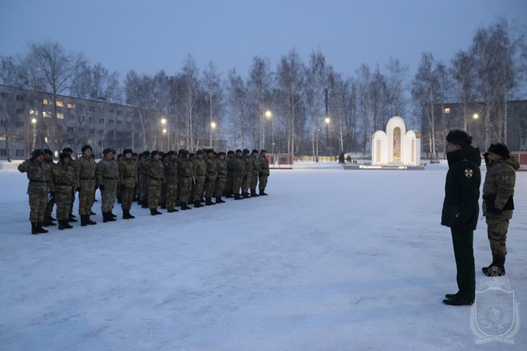 В Новосибирском военном институте начался зимний период подготовки