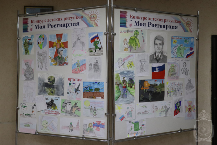 В военном институте прошел конкурс детского рисунка  «Моя Росгвардия»