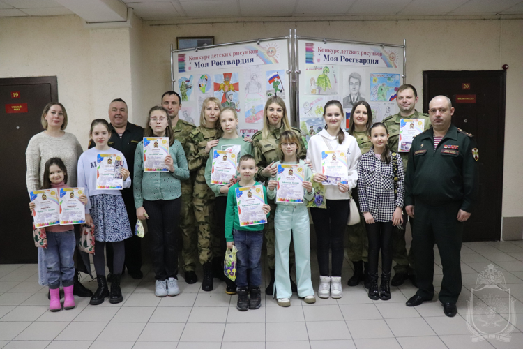 В военном институте прошел конкурс детского рисунка  «Моя Росгвардия»