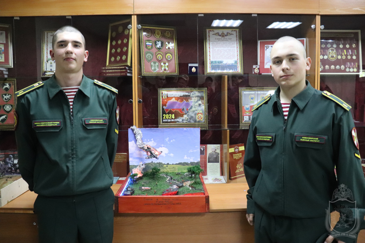 В военном институте проведен творческий военно-исторический конкурс макетов-экспозиций