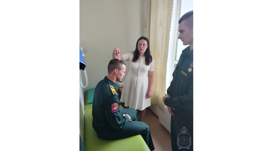 С курсантами военного института проведено практическое занятие  по психологии в военном госпитале