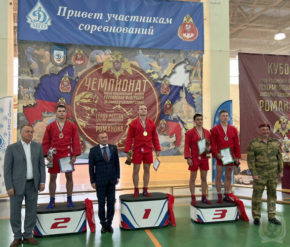 Сборная команда военного института выступила на Чемпионате войск национальной гвардии по самбо на Кубок Героя России генерал-полковника Анатолия Романова