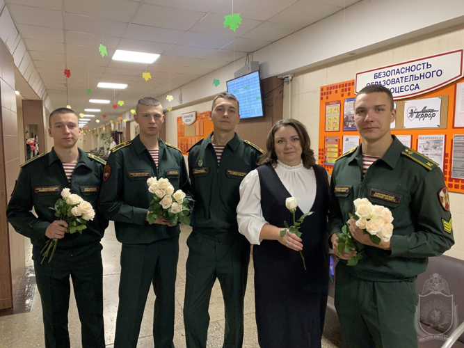 Новосибирский военный институт войск национальной гвардии принял участие в Дне учителя