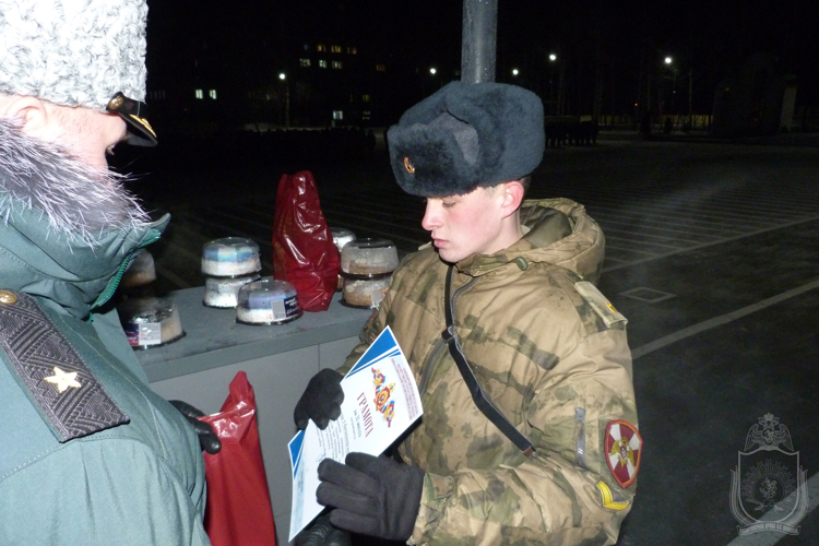 Конкурс снежных скульптур состоялся в Новосибирском военном институте Росгвардии