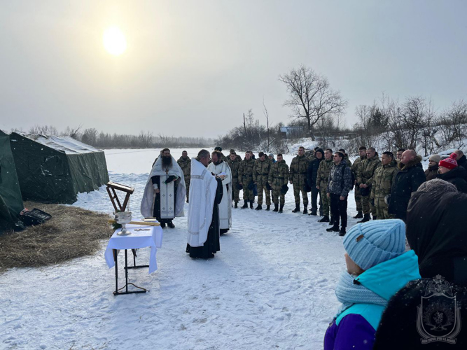 Военнослужащие военного института приняли участие в праздновании Крещения Господня