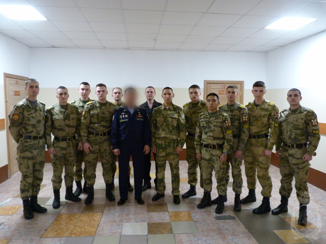 Новосибирский военный институт посетил Герой Российской Федерации