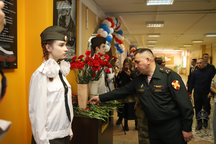 Курсанты и офицеры военного института приняли участие в Дне памяти, посвященном выпускнику, погибшему при исполнении воинского долга