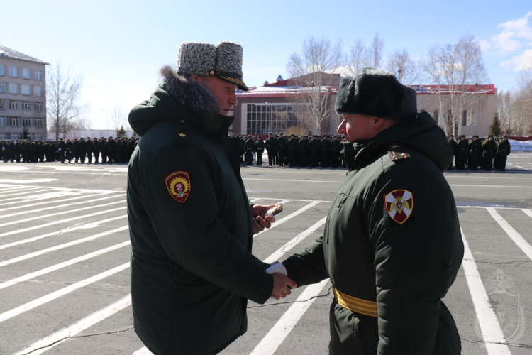  В Новосибирском военном институте  отметили День войск национальной гвардии