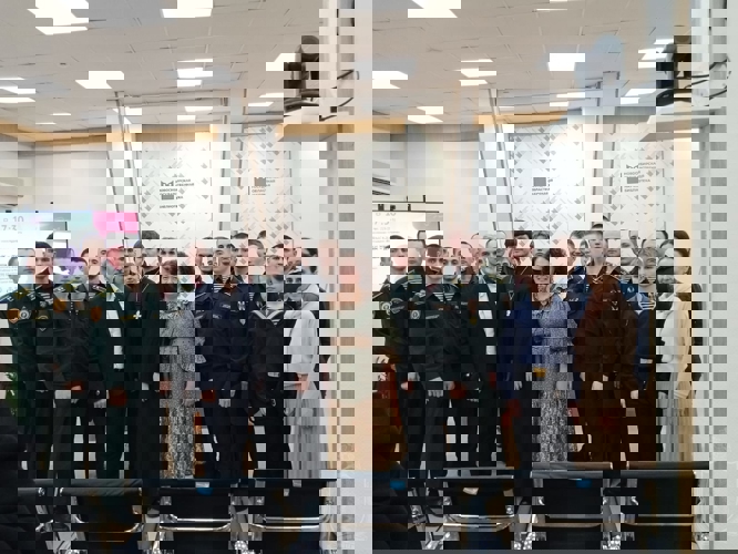 Курсанты военного института приняли участие в дискуссионной площадке «Русский язык – душа народа»