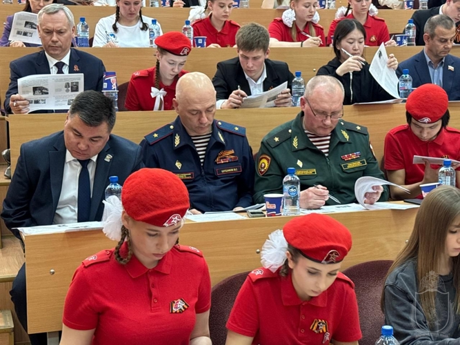 Новосибирский военный институт принял участие в «Диктанте Победы»