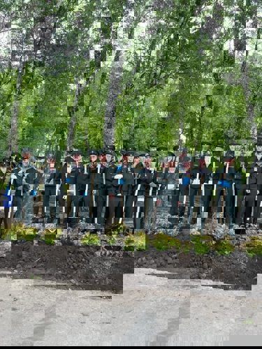 Курсанты Новосибирского военного института  приняли участие в патриотической акции