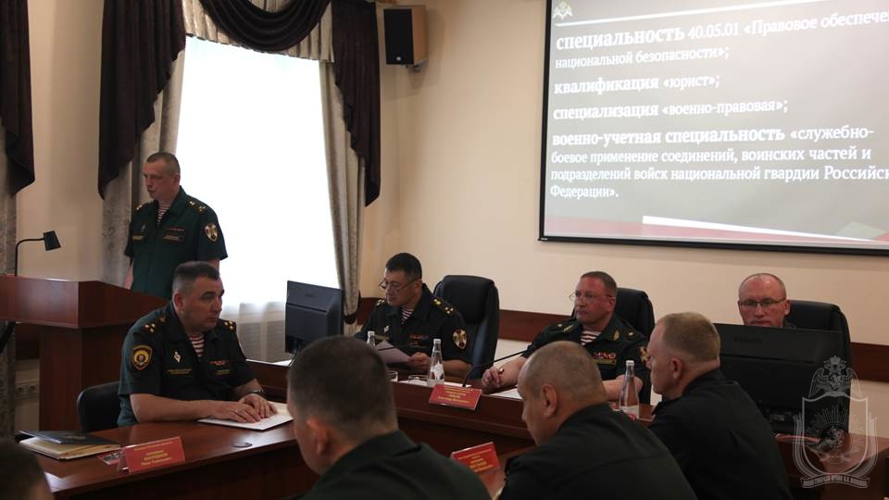 В военном институте прошло первое заседание государственной экзаменационной комиссии