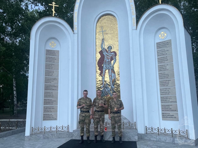 Курсанты военного института приняли участие в акции «Свеча памяти»