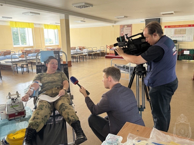 В  военном институте провели донорскую акцию "От сердца к сердцу"