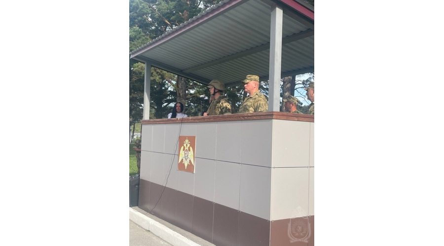 В военном институте первокурсники встретили начало нового учебного года