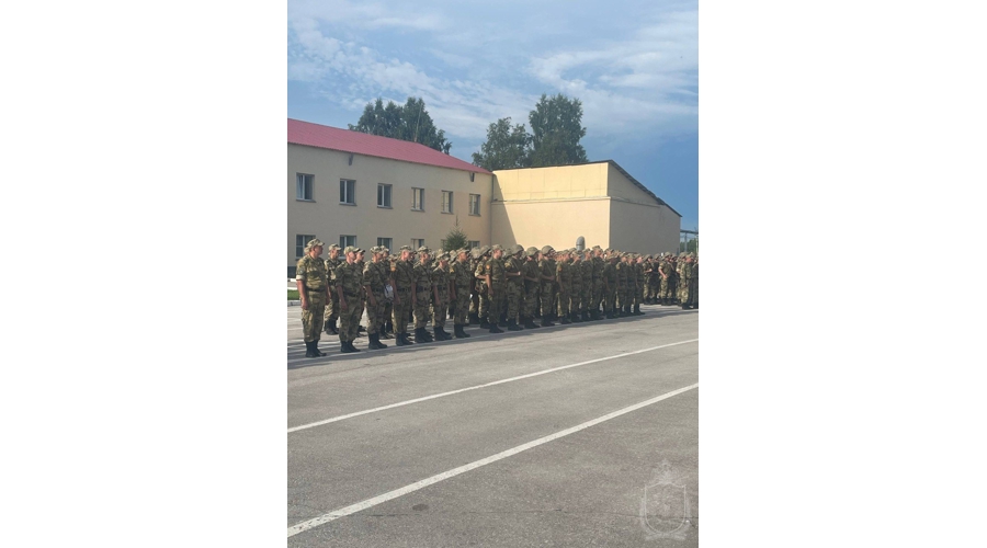 В военном институте первокурсники встретили начало нового учебного года
