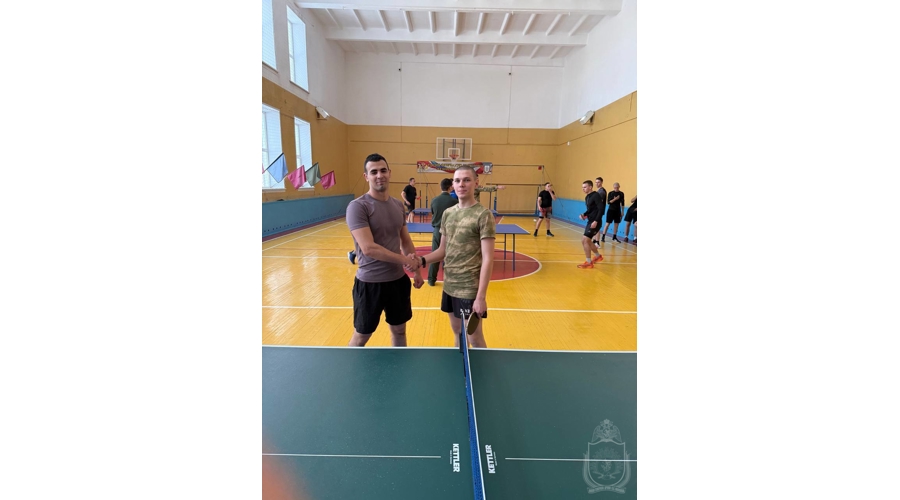 В военном институте прошло первенство по настольному теннису