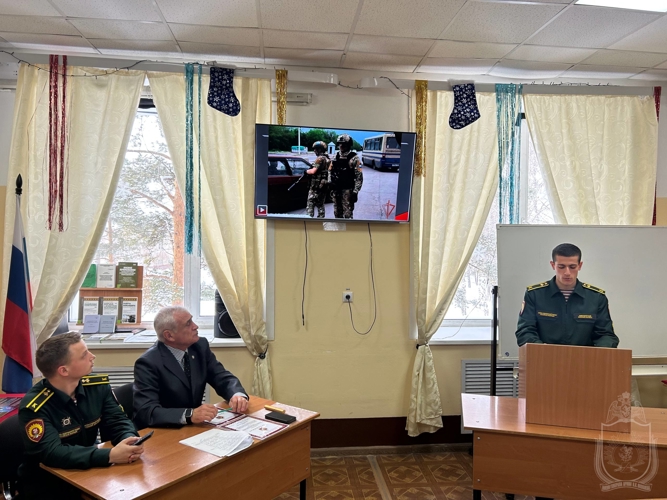 В военном институте прошла конференция с курсантами выпускного курса