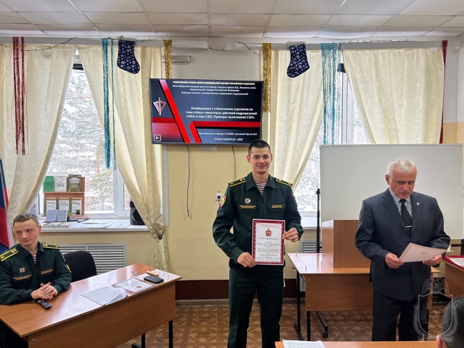 В военном институте прошла конференция с курсантами выпускного курса