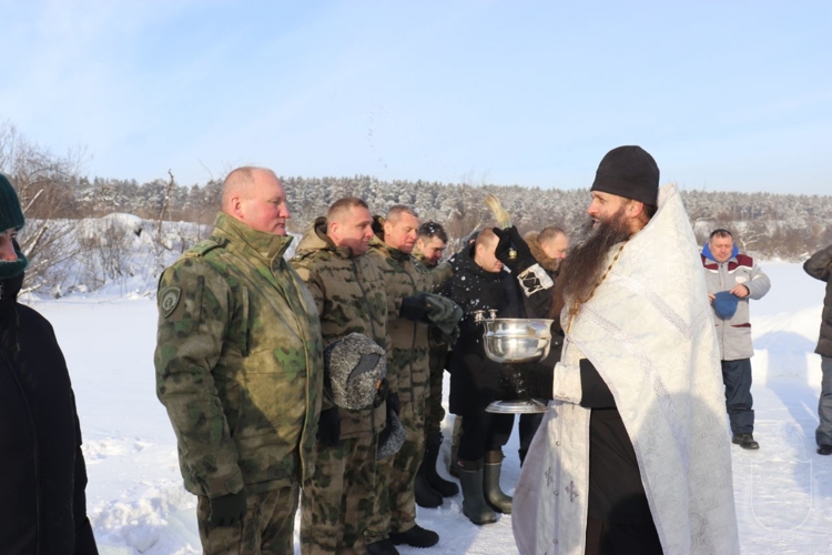 Военнослужащие военного института приняли участие в праздновании Крещения Господня