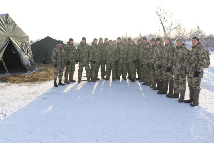 Военнослужащие военного института приняли участие в праздновании Крещения Господня