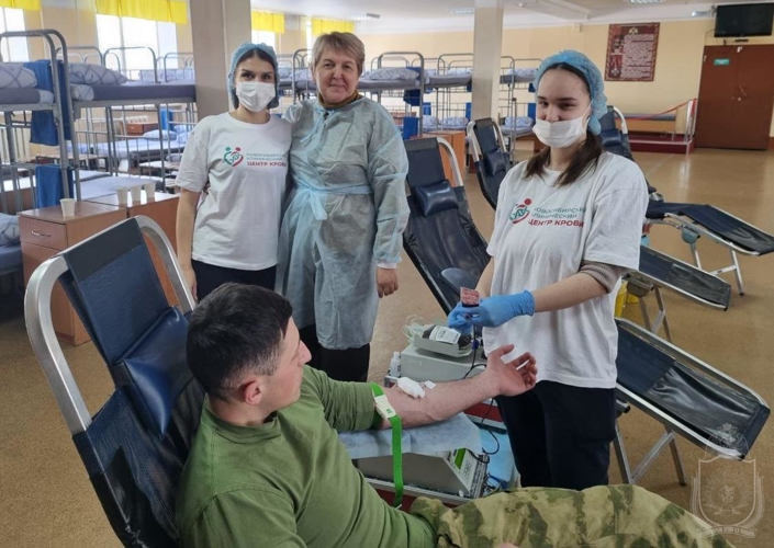 55 доноров в честь 55-летнего юбилея. В Новосибирском военном институте прошла донорская акция