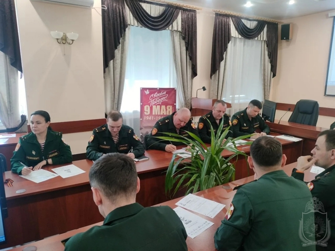 Личный состав Новосибирского военного института принял участие во Всемирной исторической акции «Диктант Победы»