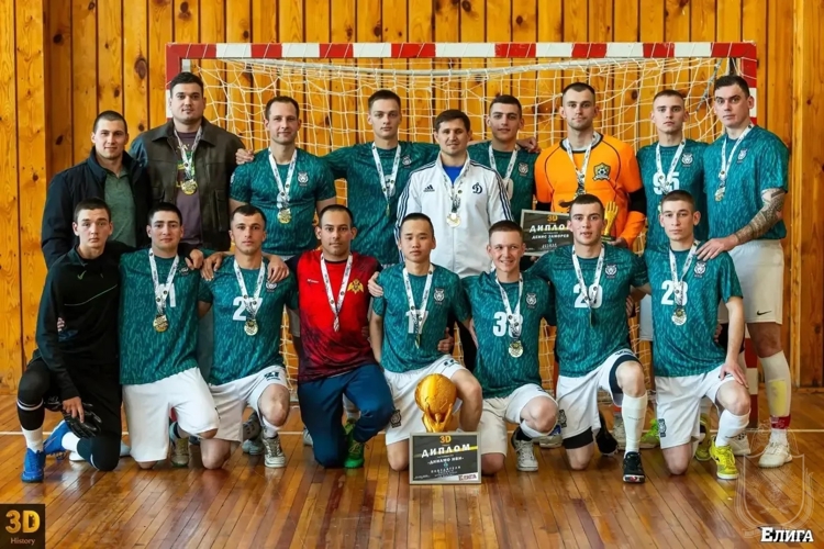 Команда военного института по мини-футболу стала чемпионом городского турнира