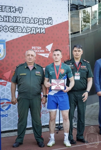 Сборная команда военного института по регби стала призером  чемпионата войск