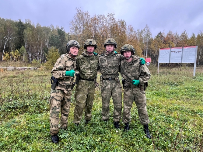 В Новосибирском военном институте прошли соревнования  по курсантскому триатлону